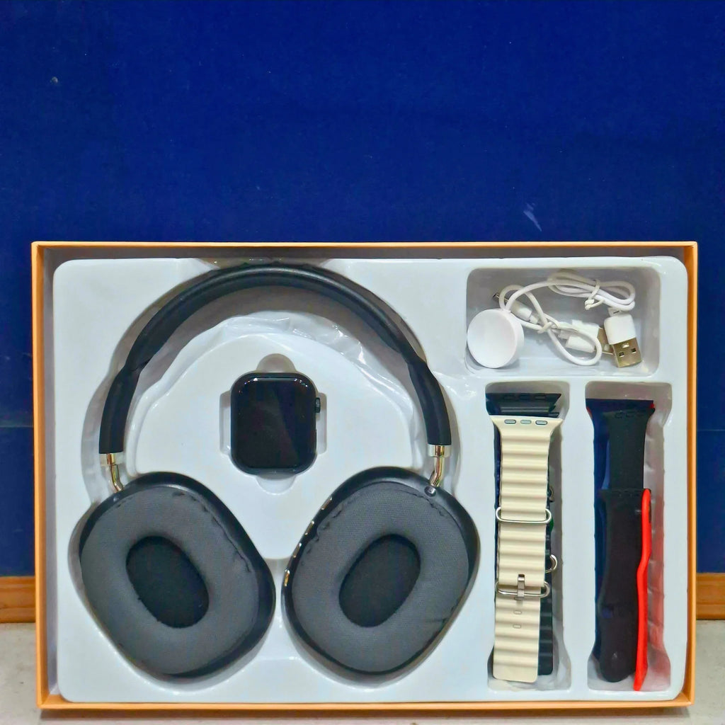 P9 Series 10 Wireless Headphones  & Smartwatch Combo